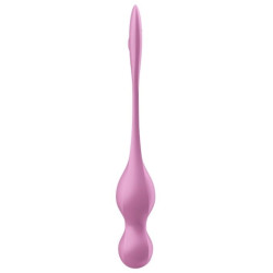Satisfyer Boules de Geisha Vibrantes Connectées Love Birds 1 9 x 3cm Rose